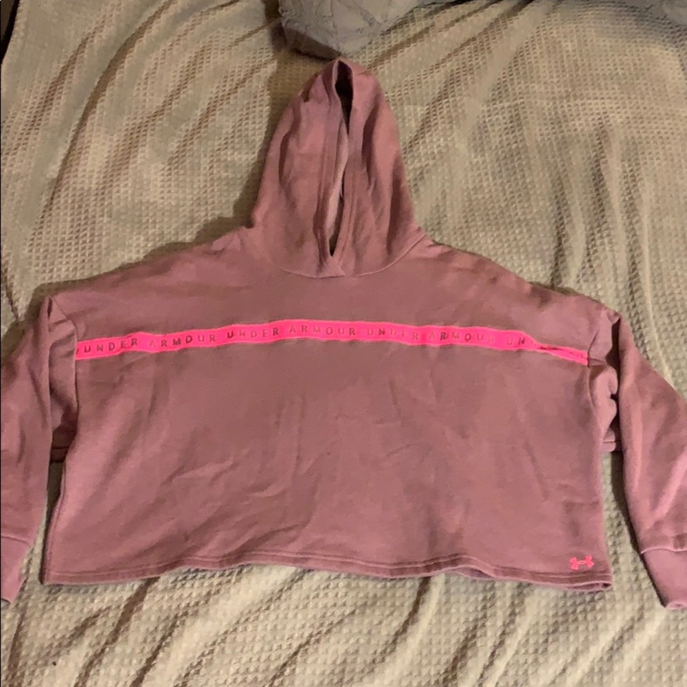 long sleeve crop top sweatshirt